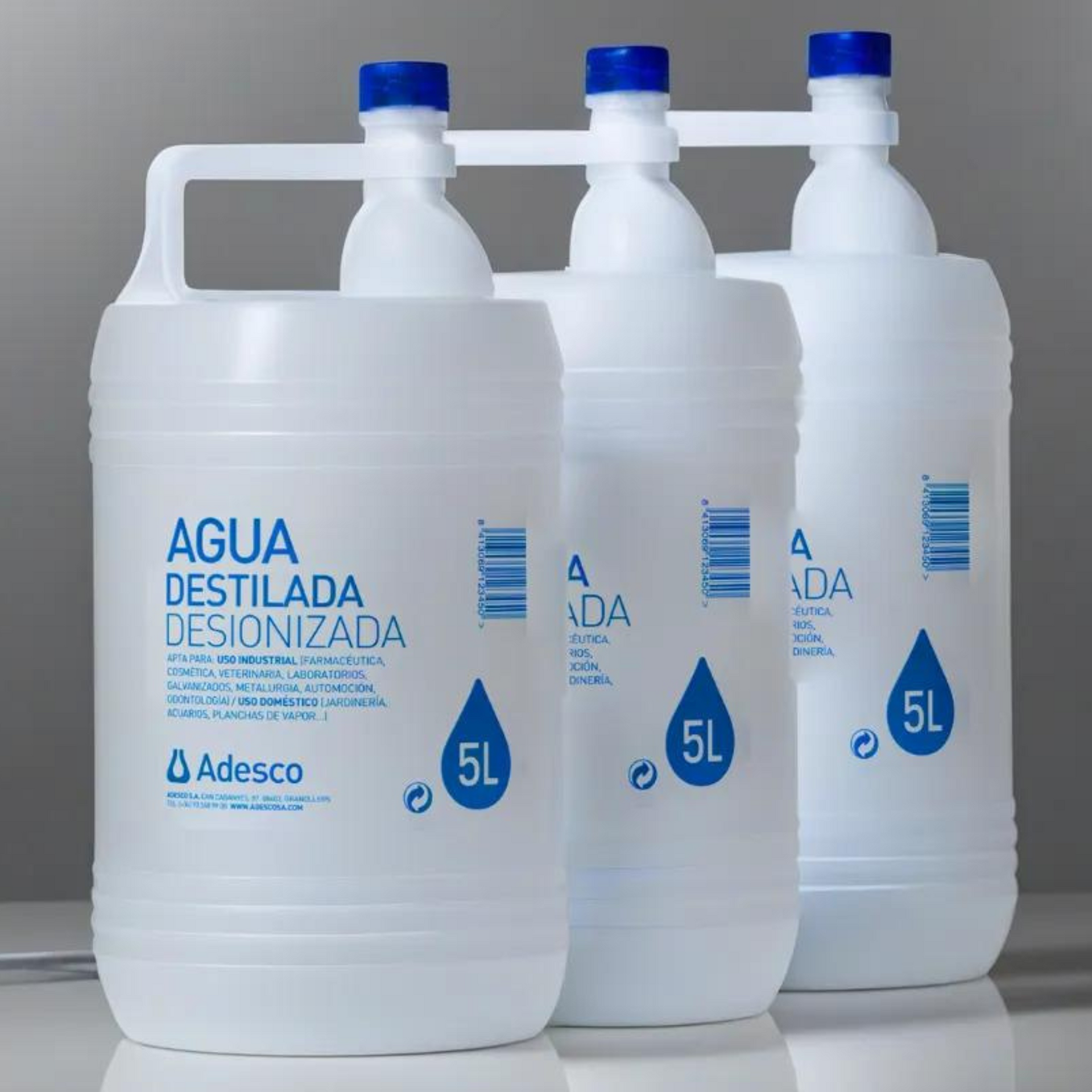 Agua destilada purificada garrafa 5 litros - parafarmacia - salunatur